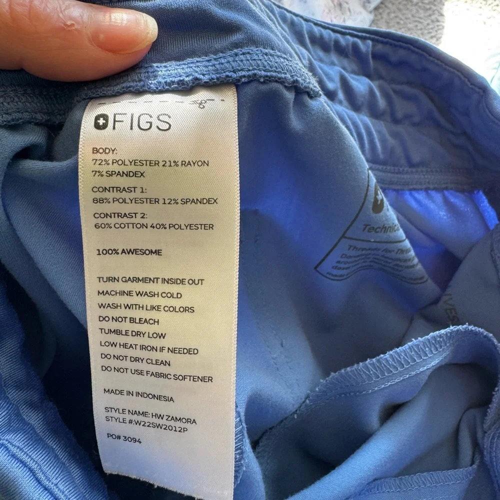 Figs Ceil Blue Women’s Scrub Pants Small - Picture 4 of 4